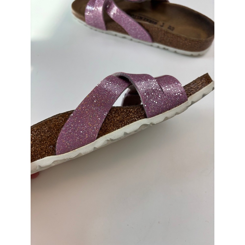 Birkenstock Franca Sandals Pink Glitter Women 39 Cosmic Sparkle Orchid Strappy - Picture 5 of 9